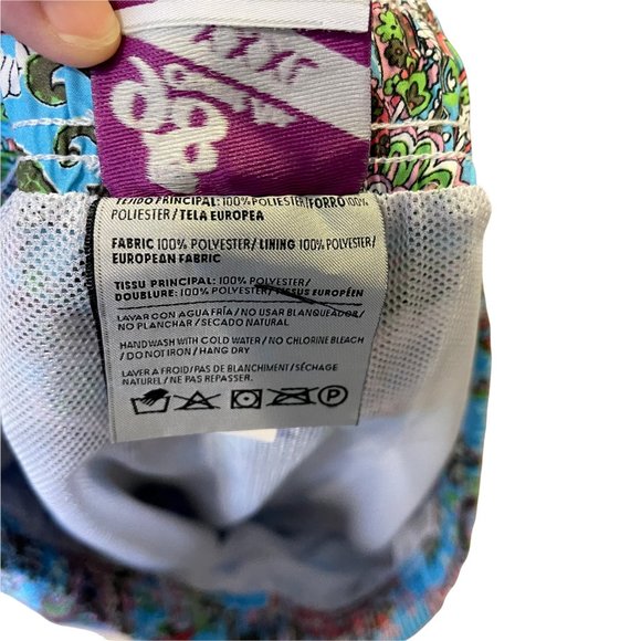 98 Coast Av. Men's Drawstring Swim Trunks Multicolor Paisley Mesh Lined XXXL - Picture 11 of 11